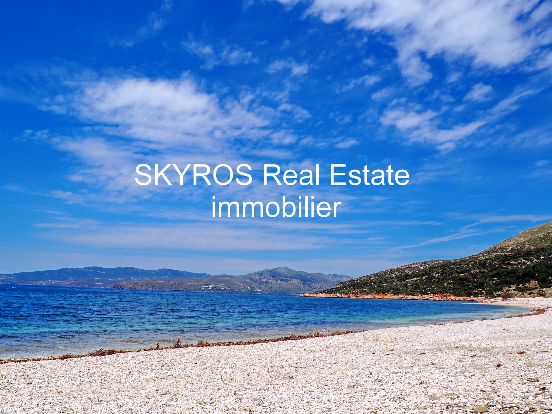 120m2 magical Turquoise SKYROS real estate immobilier